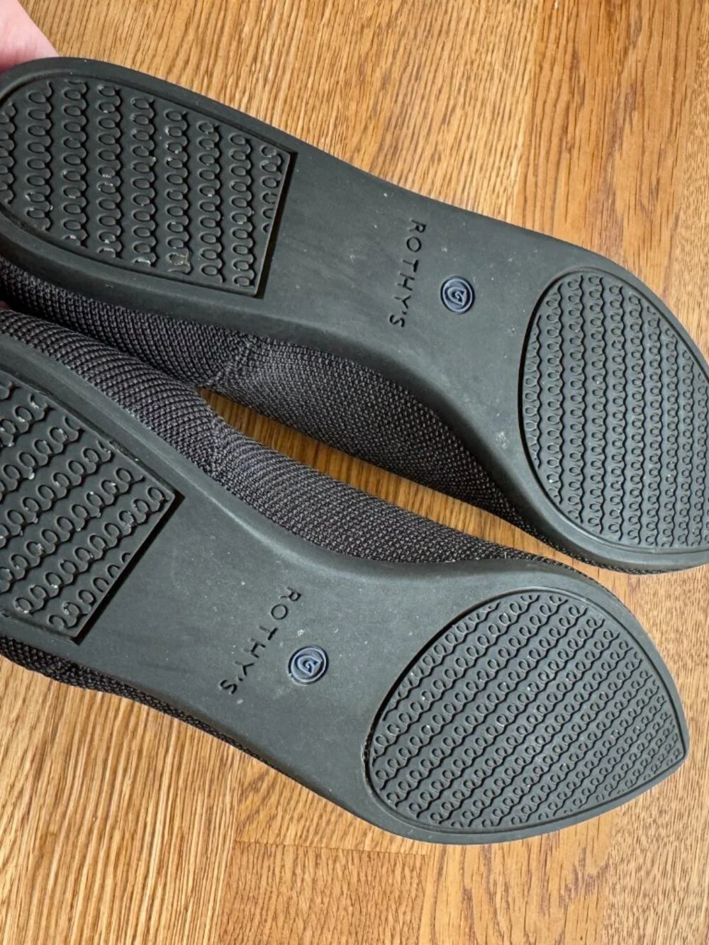 Rothy's Black Pointed Toe Flats The Point Size 8.5